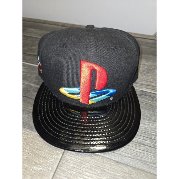 New Era Other - VERY RARE  Playstation New Era 59Fifty Fitted Cap Glossy Brim Size 7 1/2
